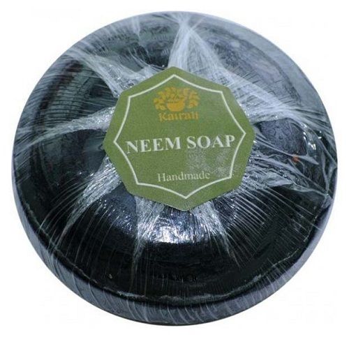 Black Round Ayurvedic Neem Soap