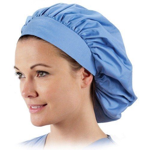 Blue Skin Friendly Cotton Surgical Cap