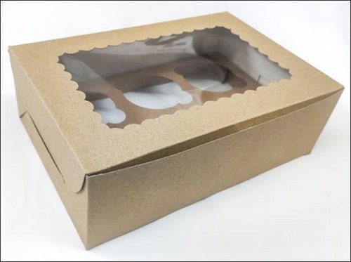 Paper Cup Cake Boxes With Cavity