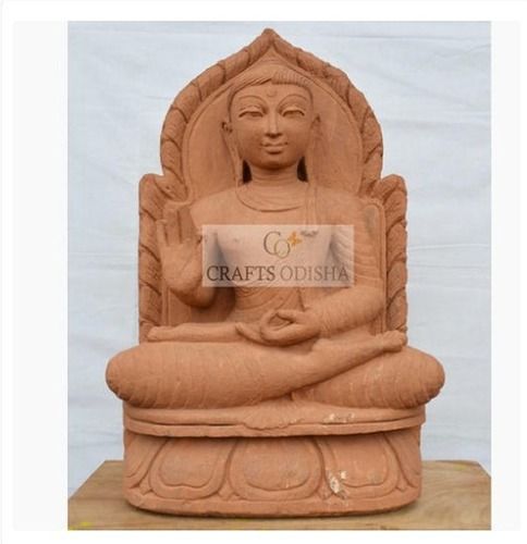 Handcarved Sandstone Buddha Statue