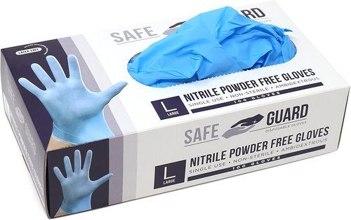 Blue Disposable Sterile Surgical Gloves