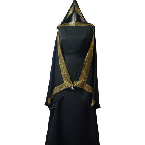 Black Skin Friendliness Bridal Ladies Abaya