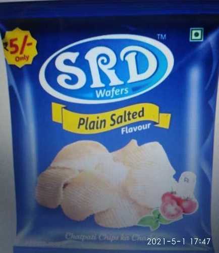 Plain Salted Potato Chips Wafers  Shelf Life: 3 Months