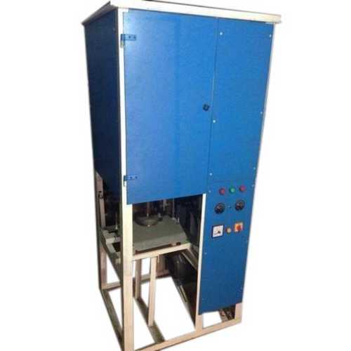 Paper Plate Making Machine - Mild Steel Body, Automatic with Dual Dies | 1500 RPM Speed, 240V Electric Motor, Blue Color