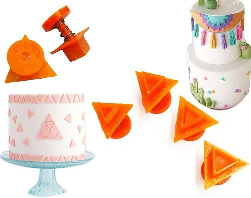Small Triangle Shape Plunger Cutters Fondant