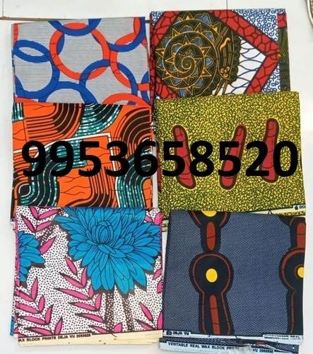 Multi Color 6 Yards African Print Fabric