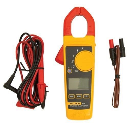 Portable Digital Clamp Meter - Up to 400 V Range, 1 V Resolution, 1% Accuracy ± 5 Counts, Plastic Body in Grey+Yellow | Battery Powered, Digital Display, Industrial Usage, 1-Year Warranty