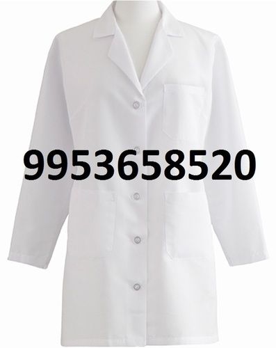 Terry Cotton White Long Doctor Coat