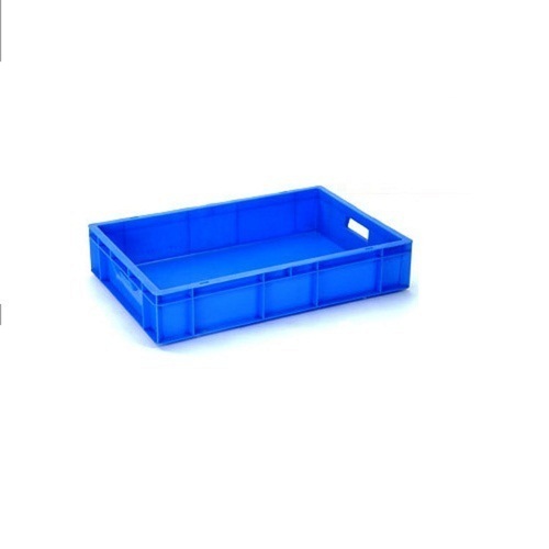 Blue 19 Liters Solid Plastic Crates