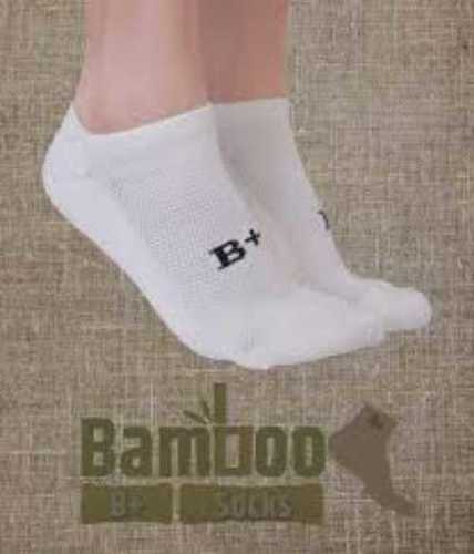 White Casual Wear Bamboo Socks