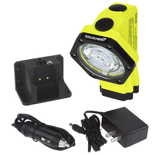 XPR-5561G Intrinsically Safe Rechargeable Cap Lamp - 90 Lumens Spotlight, 70 Lumens Floodlight, Dual-Light Functionality, Waterproof and Dust Proof, Includes Mountable Charger and AC/DC Cords