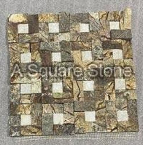 Non-Slip Brown Bidasar Mix Mosaic Tiles