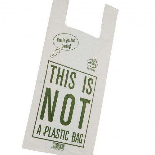 White Eco Friendly Compostable Bag