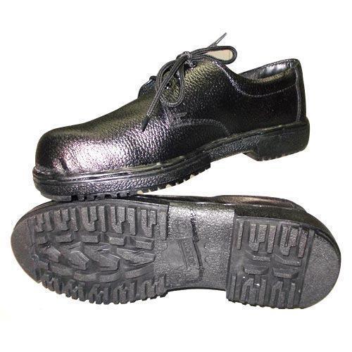 Black Industrial Pvc Sole Safety Shoes