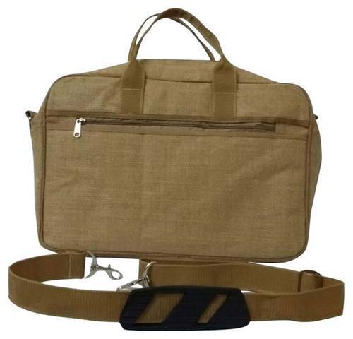 Multicolor Adjustable Strap Jute Laptop Bag