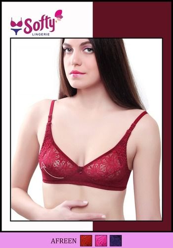 Push-Up Hosiery Crop Top Padded Lace Tube Bra, Plain at Rs 210/set