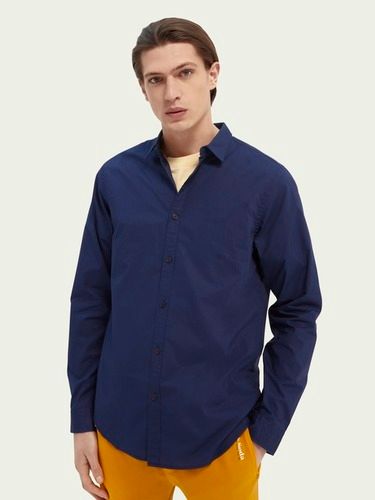 Different Colors Available Men'S Soft Summer Cotton Straight Fit Shirt