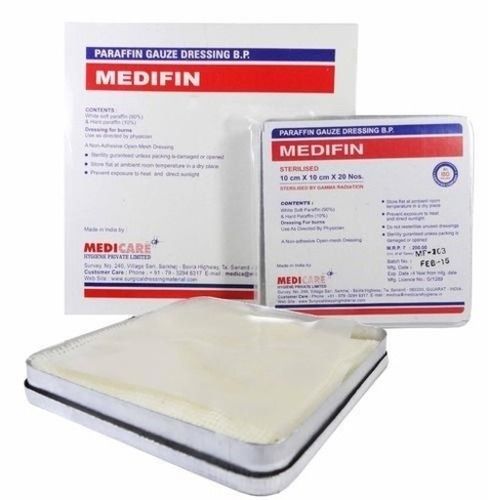 BLUEKITES PARAFFIN GAUZE DRESSING 10CMS X10CMS 36 UNITS PACK OF 2 :  Amazon.in: Health & Personal Care