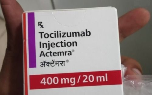  टोसिलिज़ुमैड इंजेक्शन 400 मिलीग्राम सामग्री: टोसिलिज़ुमैब। Tcz एक मानवकृत पुनः संयोजक मोनोक्लोनल एंटीबॉडी है, जिसे रीकॉम्बिनेंट डीएनए तकनीक का उपयोग करके निर्मित Ig1 K उपवर्ग का बनाया गया है। एंटीबॉडी 2 हेवी और 2 लाइट चेन से बना है जिसमें 12 इंट्रा-चेन और 4 इंटर-चेन डाइसल्फ़ाइड बॉन्ड हैं, जिनका कुल आणविक भार 149 केडीए है। 