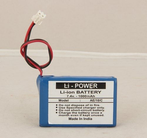 1000mAh Rechargeable Lithium Ion Battery