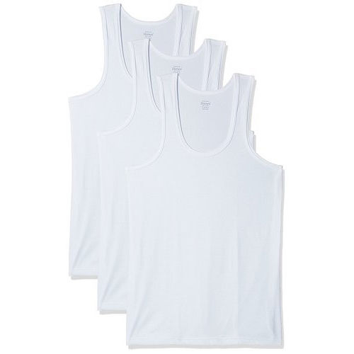 Breathable Mens White Cotton Vest