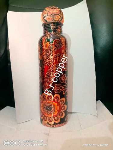 Printed Copper Water Bottle Capacity: 950 Milliliter (Ml)