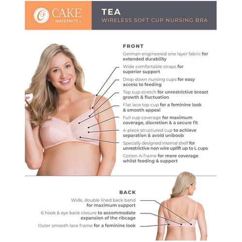 Cake Maternity Women's Maternity and Nursing Tea Wireless Soft Cup