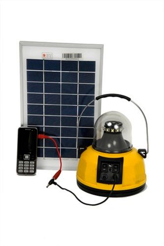 Yellow 3W Travel Friendly Rechargeable Solar Led Lantern