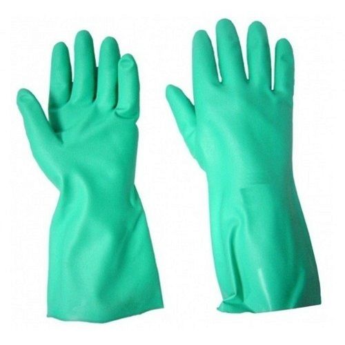 Rubber Green Nitrile Gloves For Industrial And Scientific Purposes