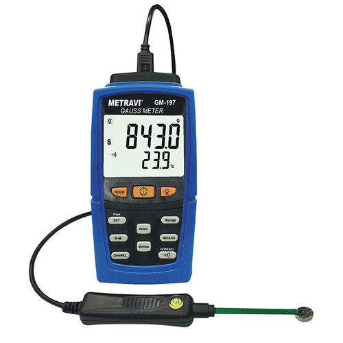 Metravi Gm-197 Static Cum Electromagnet Gauss Meter