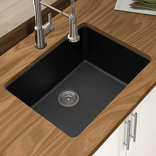 Grey Quartz Countertop Kitchen Sink