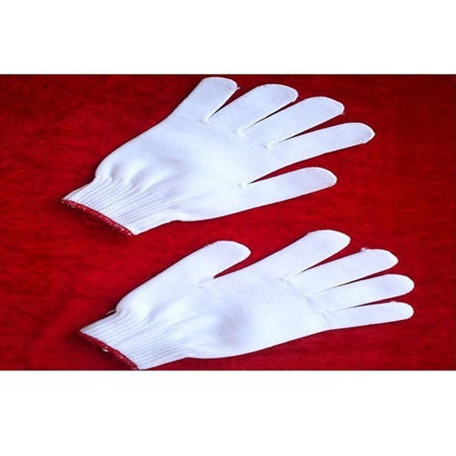 White Nylon Hand Gloves