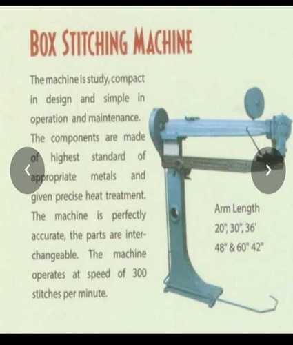 Blue Compact Design Box Stitching Machine 