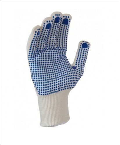 Full Fingered Cotton Dotted Gloves