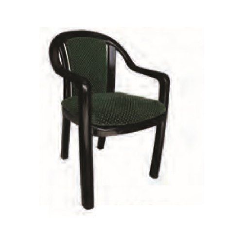 Ornate Black And Green Plastic Chair