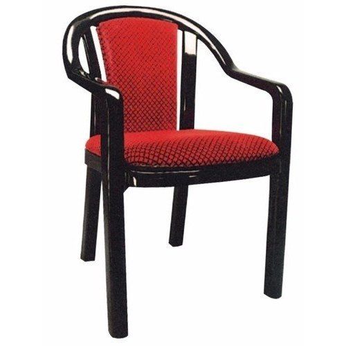Ornate Red And Black Plastic Chair