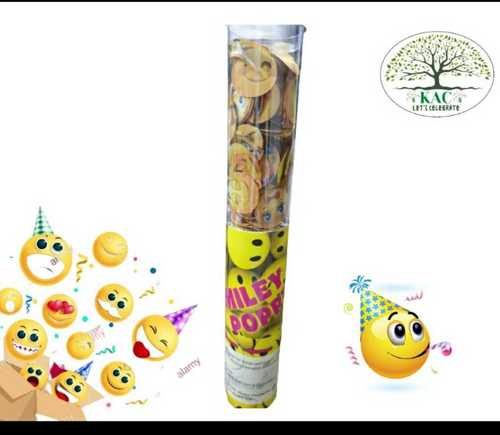 Smiley Transparent Party Poppers