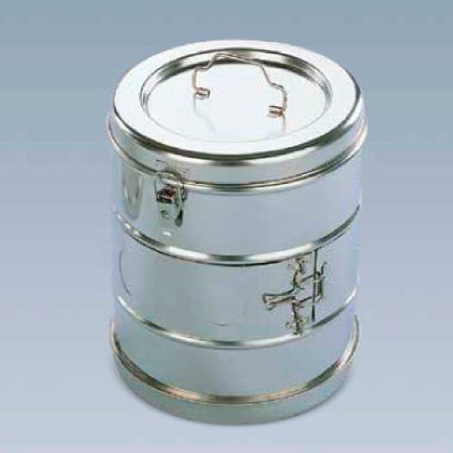 Stainless Steel Cylindrical Surgical Dressing Bin For Hospital