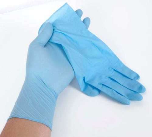 Non-Sterile White Latex Examination Gloves