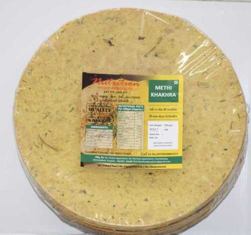 Round Shape Khakhra Namkeen Size: Regular