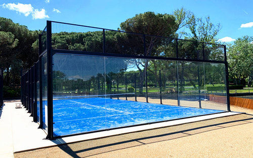 Sports Artificial Turf Panoramic Glass Padel Court Dimension(L*W*H): 100*200  Centimeter (Cm)