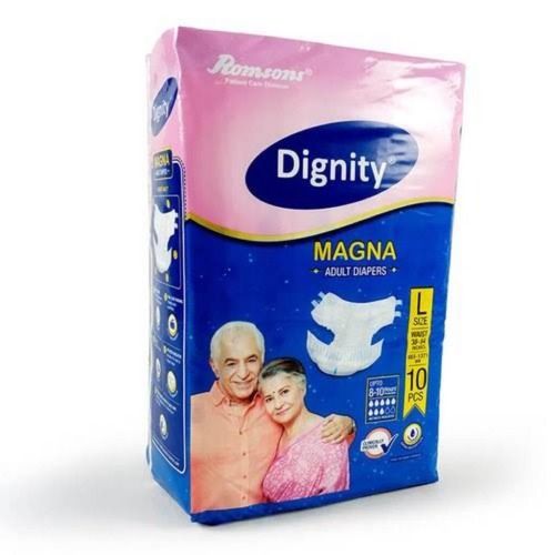 White Dignity Disposable Adult Diapers