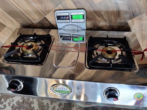 Manual Full Brass Two Burner Lpg Gas Stove