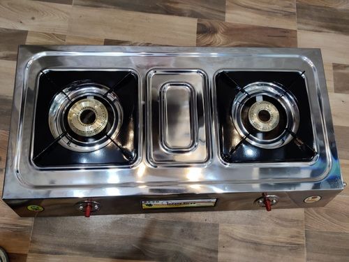 Manual Heavy Duty Full Brass Double Burner Lpg Gas Stove