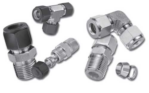 Silver Metal Instrumentation Tube Fitting