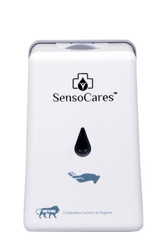 White Sensocares Automatic Hand Sanitizer Dispenser 1 Litre Liquid Spray