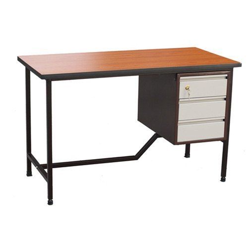 Brown Three Drawers Office Table