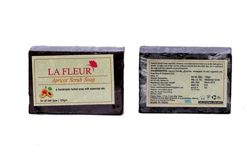 Herbal Apricot Scrub Soap - 125G (Pack Of 1 X 42 Pieces) 100% Safe