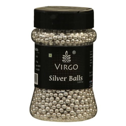 Virgo Silver Balls Edible 175 gm Size 2