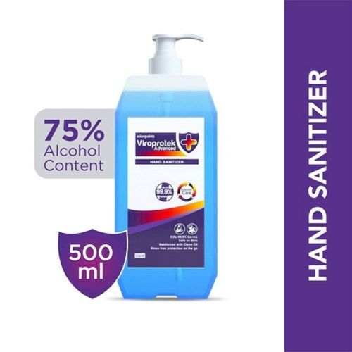 500 Millilitre Asian Paints 75% Alcohol Viroprotek Hand Sanitizer